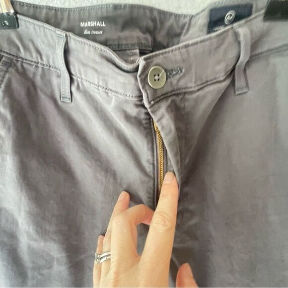 AG Adriano Goldschmied Marshall Slim Trouser Pants Gray sz. 32R #JJ - Picture 4 of 12